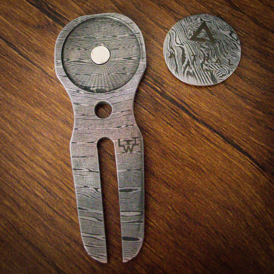 Damascus Steel Divot Tool